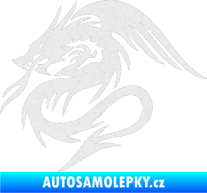 Samolepka Dragon 039 levá Ultra Metalic bílá