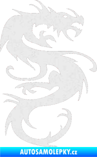 Samolepka Dragon 047 pravá Ultra Metalic bílá