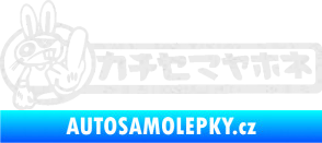 Samolepka Drift rabit Ultra Metalic bílá
