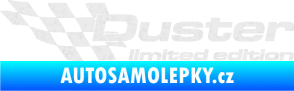 Samolepka Duster limited edition levá Ultra Metalic bílá