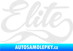 Samolepka Elite nápis Ultra Metalic bílá