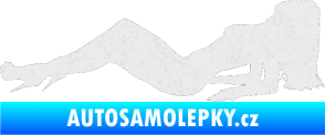 Samolepka Erotická žena 046 levá Ultra Metalic bílá