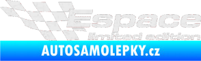 Samolepka Espace limited edition levá Ultra Metalic bílá