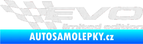 Samolepka Evo limited edition levá Ultra Metalic bílá
