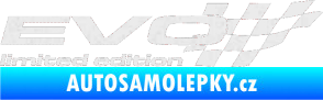 Samolepka Evo limited edition pravá Ultra Metalic bílá