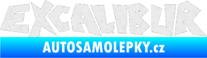 Samolepka Excalibur Ultra Metalic bílá