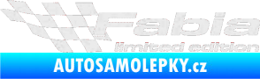 Samolepka Fabia limited edition levá Ultra Metalic bílá