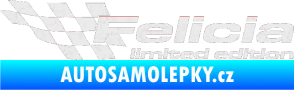 Samolepka Felicia limited edition levá Ultra Metalic bílá