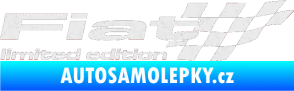 Samolepka Fiat limited edition pravá Ultra Metalic bílá
