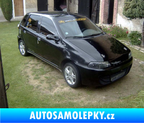 Samolepka Fiat Punto - starší - přední Ultra Metalic bílá