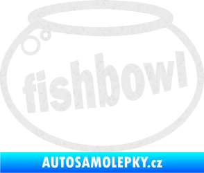 Samolepka Fishbowl akvárium Ultra Metalic bílá