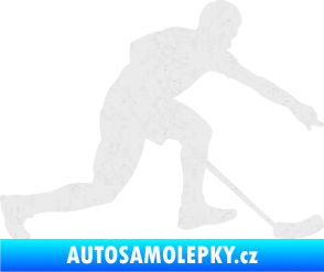 Samolepka Florbal 005 pravá Ultra Metalic bílá