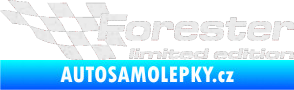 Samolepka Forester limited edition levá Ultra Metalic bílá