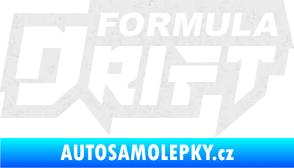 Samolepka Formula drift nápis Ultra Metalic bílá