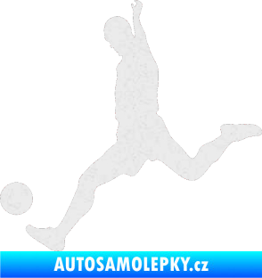 Samolepka Fotbalista 023 levá Ultra Metalic bílá