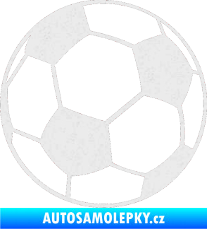 Samolepka Fotbalový míč 001 Ultra Metalic bílá