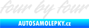 Samolepka Four by four Ultra Metalic bílá