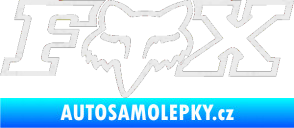 Samolepka Fox 001 Ultra Metalic bílá
