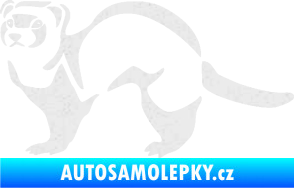 Samolepka Fretka 002 levá Ultra Metalic bílá