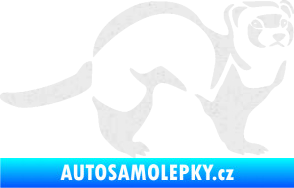 Samolepka Fretka 002 pravá Ultra Metalic bílá