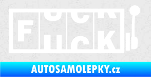 Samolepka Fuck kasino Ultra Metalic bílá
