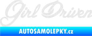 Samolepka Girl driven Ultra Metalic bílá