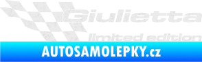 Samolepka Giulietta limited edition levá Ultra Metalic bílá