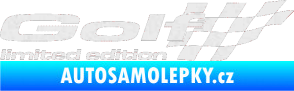 Samolepka Golf limited edition pravá Ultra Metalic bílá
