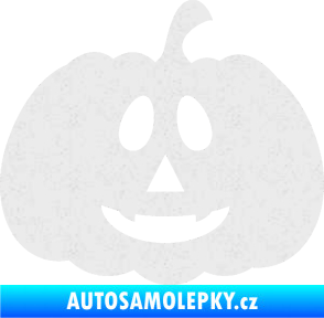 Samolepka Halloween 017 pravá dýně Ultra Metalic bílá