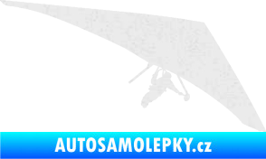 Samolepka Hang Glider 001 pravá rogalo Ultra Metalic bílá