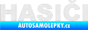 Samolepka HASIČI Ultra Metalic bílá