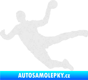 Samolepka Házená 002 levá Ultra Metalic bílá