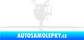 Samolepka Helikoptéra model 001 levá Ultra Metalic bílá