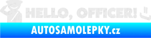 Samolepka Hello, Officer! Ultra Metalic bílá