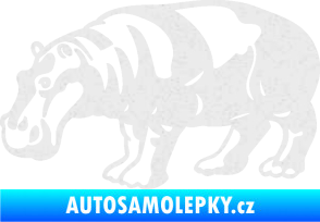 Samolepka Hroch 003 levá Ultra Metalic bílá