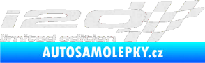 Samolepka i20 limited edition pravá Ultra Metalic bílá