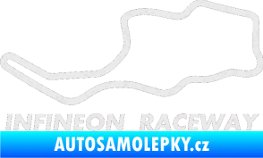 Samolepka Okruh Infineon Raceway Ultra Metalic bílá