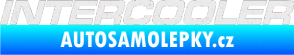Samolepka Intercooler Ultra Metalic bílá