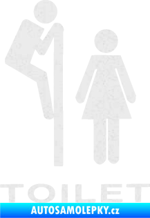 Samolepka Interiér 013 - Toilet Ultra Metalic bílá