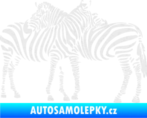Samolepka Interiér 019 levá zebry Ultra Metalic bílá