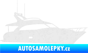 Samolepka Jachta 001 pravá Ultra Metalic bílá