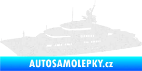 Samolepka Jachta 003 levá Ultra Metalic bílá