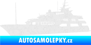 Samolepka Jachta 004 levá Ultra Metalic bílá