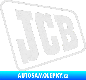 Samolepka JCB - jedna barva Ultra Metalic bílá