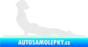 Samolepka Jóga 004 levá Ultra Metalic bílá