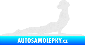 Samolepka Jóga 004 pravá Ultra Metalic bílá