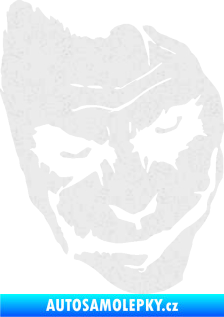 Samolepka Joker 002 pravá tvář Ultra Metalic bílá