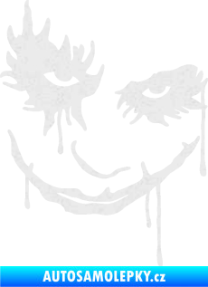 Samolepka Joker 003 pravá tvář Ultra Metalic bílá