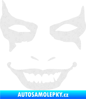 Samolepka Joker 004 tvář levá Ultra Metalic bílá