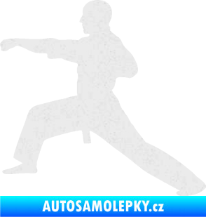 Samolepka Judo 001 levá Ultra Metalic bílá